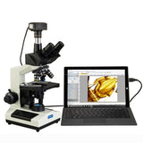OMAX 40X-2500X Super Speed USB3 10MP Digital Compound Trinocular LED Lab Biological Microscope