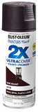 RustOleum 334064 Painters Touch 2X Ultra Cover Spray Paint, 12 oz, Satin Dark Walnut