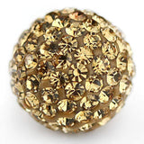 RUBYCA Pave Czech Crystal Disco Ball Clay Beads fit Shamballa Jewelry (50pcs, 12mm, Light Colorado)
