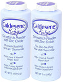Caldesene Cornstarch Baby Powder with Zinc Oxide, Talc-Free Baby Powder, 5 Oz (2 Pack)
