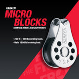 Harken 22Mm Micro Block W/ Becket