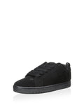 DC Men's Court Graffik Skate Shoe, Black/Black/Black, 12 M US