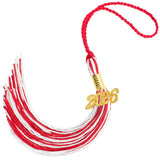 2026 Graduation Tassel, Graduation Tassel Red White 2026 Grad Cap Tassels for Graduate Cap Hat Decorations with 2026 Year Gold C