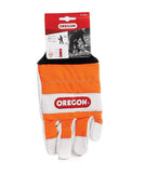 Oregon Chainsaw Left-Hand Protection Leather Gloves - Medium (size 9) (91305M)