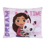 DreamWorks Gabby's Dollhouse Dream It Up Pink and Purple Pandy Paws Decorative Throw Pillow