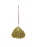 Asian Broom Whisk Broom Thai Natural Grass Broom Solid Wood Handle,Witch Broom, Broom for Floor Cleaning,House, Kitchen, Office 
