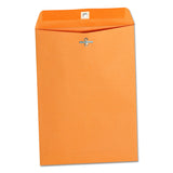 Universal UNV35262 7.5 in. x 10.5 in. #75 Square Flap Gummed/Clasp Envelope Brown Kraft (100/Box)
