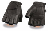 Milwaukee Motorcycle Riding Leather American Deer Skin Fingerless Gloves Very Soft Leather