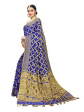 Satrani Womens Cotton Saree (1415St149_Royal Blue)