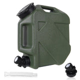 Digury Camping Water Jug - 2.6 Gallon BPA Free Water Storage with Spigot, No Leakage Portable Emergency Tank Canteens for Outdoo