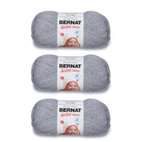 Bernat Softee Baby Flannel Yarn - 3 Pack of 141g/5oz - Acrylic - 3 DK (Light) - 362 Yards - Knitting/Crochet
