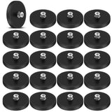 DIYMAG 20PCs Mounting Magnets, 30Lbs Rubber Coated Anti-Scratch Neodymium Magnet Based with M5 Threaded Studs Strong Magnetic Ho