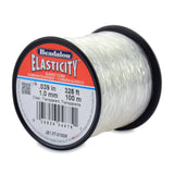 Beadalon Elasticity Stretch Cord, 1.0 mm / .039 in, Clear, 100 m / 328 ft