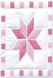 Jack Dempsey Needle Art 732315 XX Star 6Quilt Block, 18Inch by 18Inch, White
