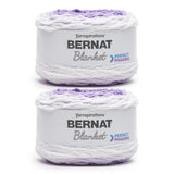 Bernat Blanket Perfect Phasing Dark Orchid Cake Yarn - 2 Pack of 10.56oz/299.37g - 100% Polyester - #6 Super Bulky - 220 Yards f