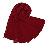 Cwen Collection Woman Plain Cotton Hijab Scarf Fancy Stole Casual Modest Wear (Deep Maroon)