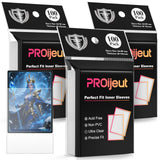 300 Pack Card Sleeves Clear, Perfect Fit Inner Sleeves Ideal for Double-sleeving, Trading Card Sleeve Compatible with MTG, PKM, 