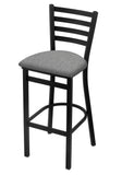 400 25 Stationary Counter Stool with Black Wrinkle Finish and Graph Alpine Seat