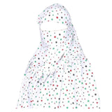 Women Cotton Stylish Hand Printed Scarf, Anti Pollution Full Face Scarf With Uv Sun Rays Protection Scarf For Women And Girls