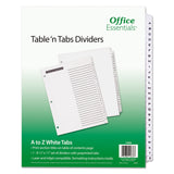 Office Essentials 11676 Table n Tabs Dividers, 26Tab, Letter