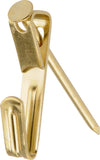 Hillman 122304 Brass Conventional Picture Hanger 3 Pack 50lb