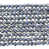 MJDCB 3mm Faceted Natural Terahertz Round Loose Beads for Jewelry Making DIY Bracelet Necklace