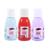 Immix Chalk Paint Set, Baby Blue ;Raspberry Red ;Periwinkle Chalky Finish 100 Ml Each