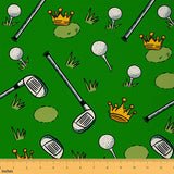 Erosebridal Ball Games Sports Upholstery Fabrics Golf Outdoor Fabric by The Yard 3 Yard Modern Leisure Game Waterproof Fabric fo