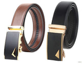 Zacharias MenS Faux Leather Belt (Bxx5305_Black & Brown) (Free Size_Pack Of 2)