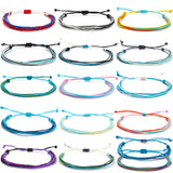 Starain 16Pcs Colorful String Bracelets for Women Beach Handmade Waterproof Braided Rope Bracelets Set Adjustable