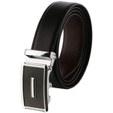 Usl Men Casual Black Genuine Leather Belt (34)