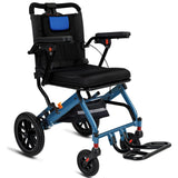 20 LBS Lightweight Foldable Transport Wheelchair for Adults & Seniors - 10Honeycomb Tires, Double Handbrake, Aluminum Frame,