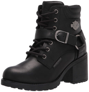 Harley-Davidson Footwear Women'S Howell 5 Lace Motorcycle Boot, Black, 9