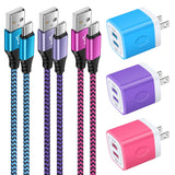 USB Wall Charger Block Fast Charging Brick for Samsung Galaxy S24 S23 FE S22 S21 S20 A15 Z Fold/Flip 6,Moto Razr/Edge 2024,Googl