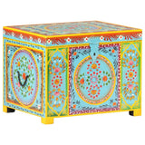 vidaXL Hand Painted Storage Box x 19.7x15.7x15.7 Solid Mango Wood