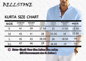 Bellstone Men'S Cotton Blend Solid Regular Shirt (Kurta800_Dark Green_Xxl