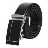 Zacharias MenS Faux Leather Belt With Autolock Buckle Gr15 (Black, Free Size) (Pack Of 1)