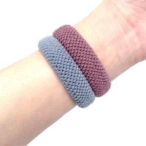 12 PCS Large Thick Hair Bands Seamless Cotton Hair Ties Ponytail Holders Headband for Thick Heavy and Curly Hair, Hair Ties for