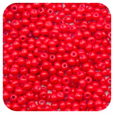 1650 Pcs Jewelry Making Seed Beads, 3mm Assorted Glass Seed Beads for Bracelets Making, Clothing Accessories and DIY Craft (Red)