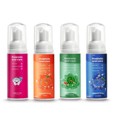 Kids Foam Fluoride Free Toothpaste Mix Mint Flavor, Toddler Natural Teeth Deep Cleaning Toothpaste for U Shaped Toothbrush-Mix