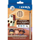 Dixon 3931124 Color Pencils Hexagon 6.25mm Core 12/ST Skin Tones