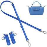 jiesinlov Leather Bag Shoulder Strap Replacement Crossbody Adjustable Conversion Kit Fit for Mini Pouch(NEW-BLUE)
