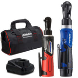 ACDelco ARW1209-K9 G12 Series 12V Lithium-Ion Battery And Charger Cordless 1/4& 3/8Ratchet Wrench Combo Tool Kit with Ca