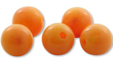 Round Acrylic Plastic Beads - Made in USA (Steelhead Roe, 8mm)