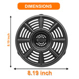 Air fryer Accessories for Ninja AF101 AF161 AF150 Air Fryer, 8.2'' Round Food Grade Air Fryer Grill Pan Grill Plate Crisper Plat
