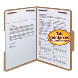 Smead 11 Point Kraft Folders, Two Fasteners, 1/3 Cut Top Tab, Letter, Brown, 50/Box