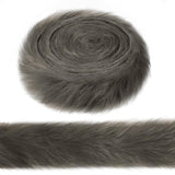 Syhood 2 Inches Wide Christmas Faux Fur Ribbon Trim Fabric Roll for Christmas Tree Decoration or Wreath Bows Craft, 120 Inches L