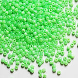 Bulk 4mm Light Green Seed Beads for Jewelry Making 200 Grams About 3380pcs,6/0 Glass Craft Beads for Making Earrings, Bracelets,