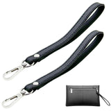 Yayatty 2 Pcs Leather Wristlet Strap, 20Cm/7.87 Long Wrist Lanyard, Keychain Hand Strap For Wallet Purse Clutch, Keychain Bag D