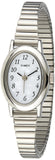 Timex Womens T21902 Cavatina SilverTone Stainless Steel Expansion Band Watch